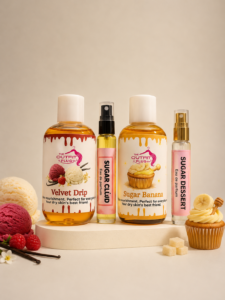 can’t let go combo(200ml velvet drip &100ml sugar banana&sugar dessert with sugar cloud